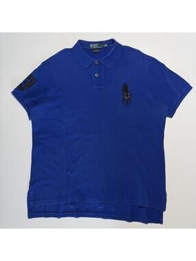polo ralph lauren #3 big pony short sleeve collar shirt mens large